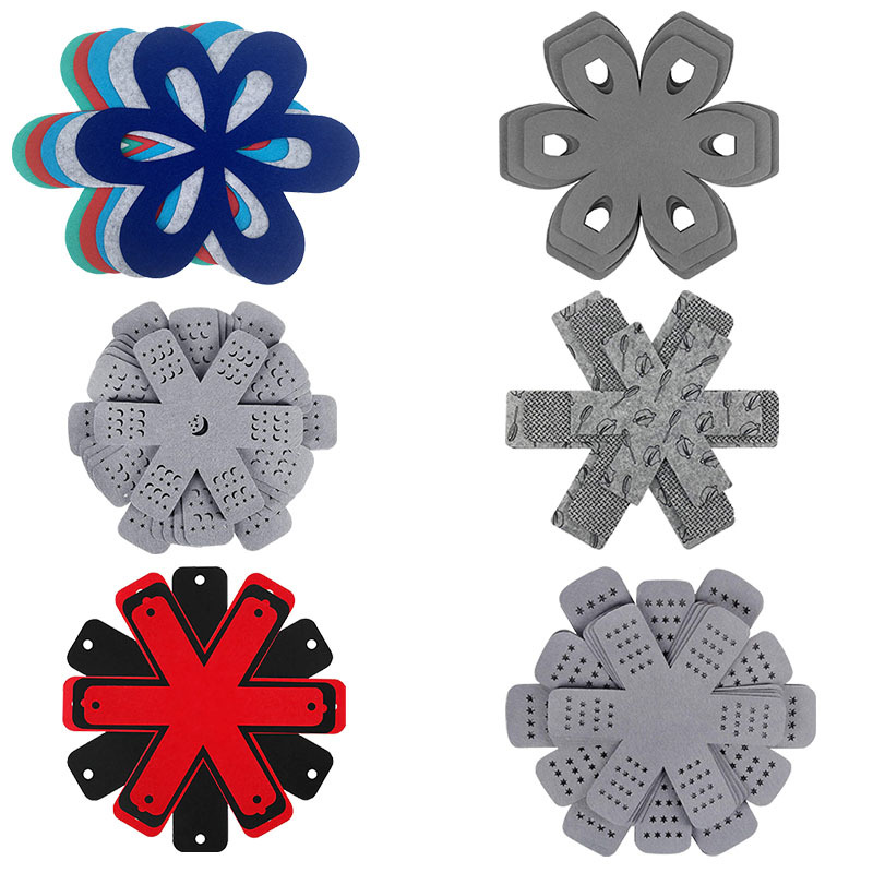 Cross-border Thickened Tableware Pad Pad Felt Pan Partition Pad Flower-shaped Creative Coaster Table Mat Casserole Bowl Protection