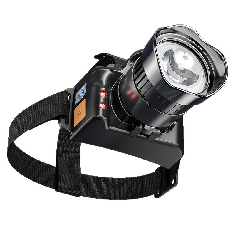 Picture of New Camera Strong Light Induction Headlamp Home Outdoor Zoom Long Range Charging Long Endurance Night Riding Adventure Night Fishing