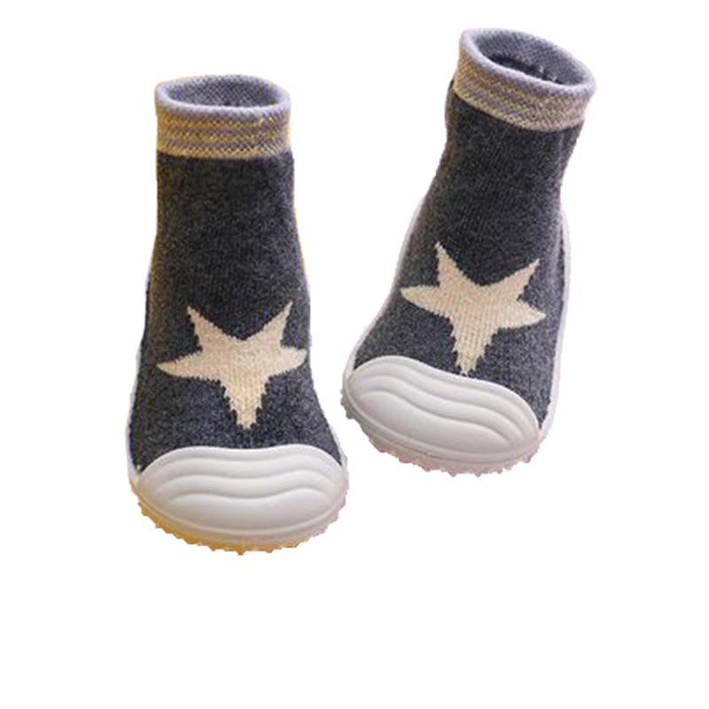 Baby toddler socks spring, autumn and winter baby soft bottom non-slip indoor shoes and socks warm thickened Anti-drop floor socks cotton socks
