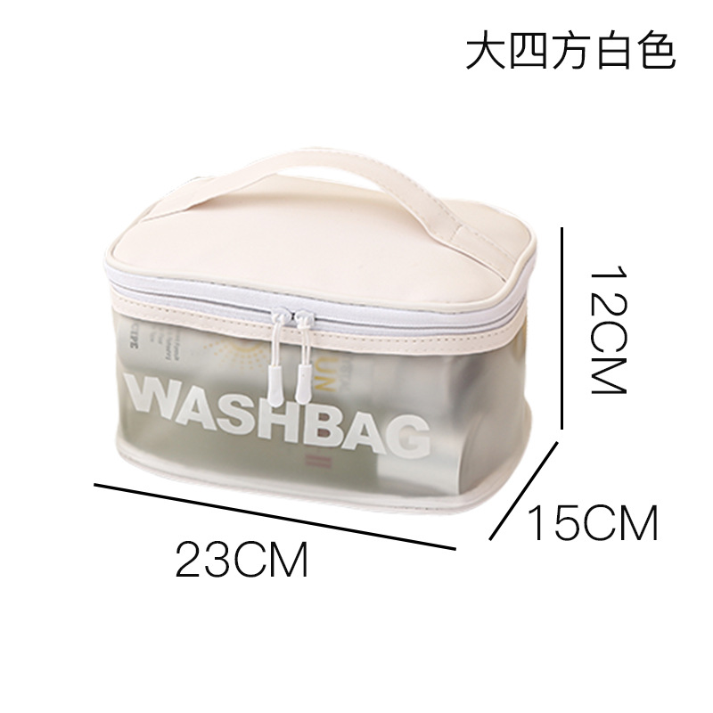 Picture of Waterproof Wash Bag Large Capacity Travel Cosmetic Storage Bag High-grade Sense Portable Transparent PVC Wash Bag for Women