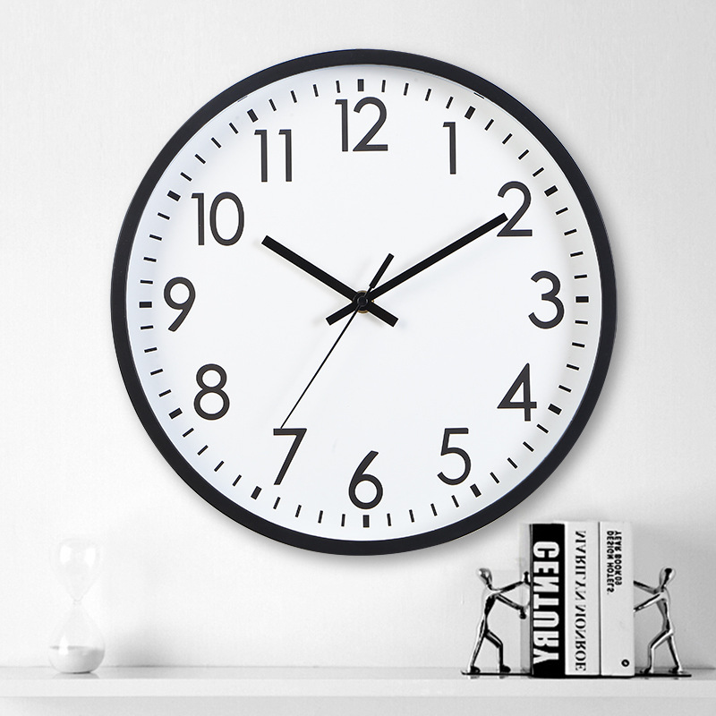 Amazon hair wall clock 12 inch bedroom living room clock round clock simple fashion creative wall clock wall clock