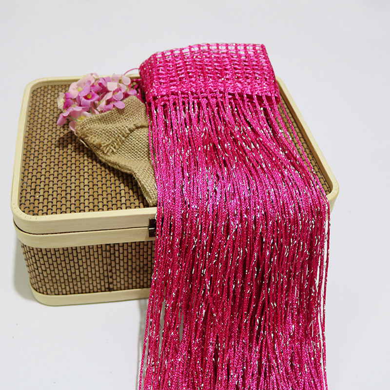 Picture of Hot Selling Encrypted Silver Thread Curtain Door Curtain Hanging Curtain Partition Entrance Curtain Non-Tangled Korean Wedding Decorative Curtain Wholesale