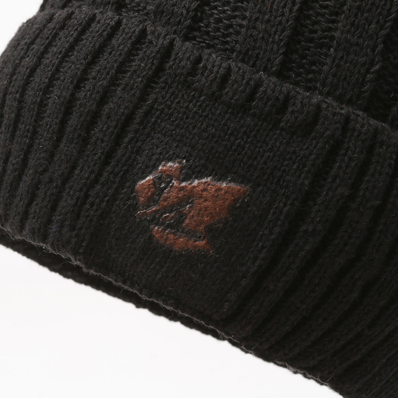 Picture of Hat Unisex Knitted Hat Scarf Hat Two-Piece Cap Ear Protection Cap Cycling Cold-Resistant Warm suit