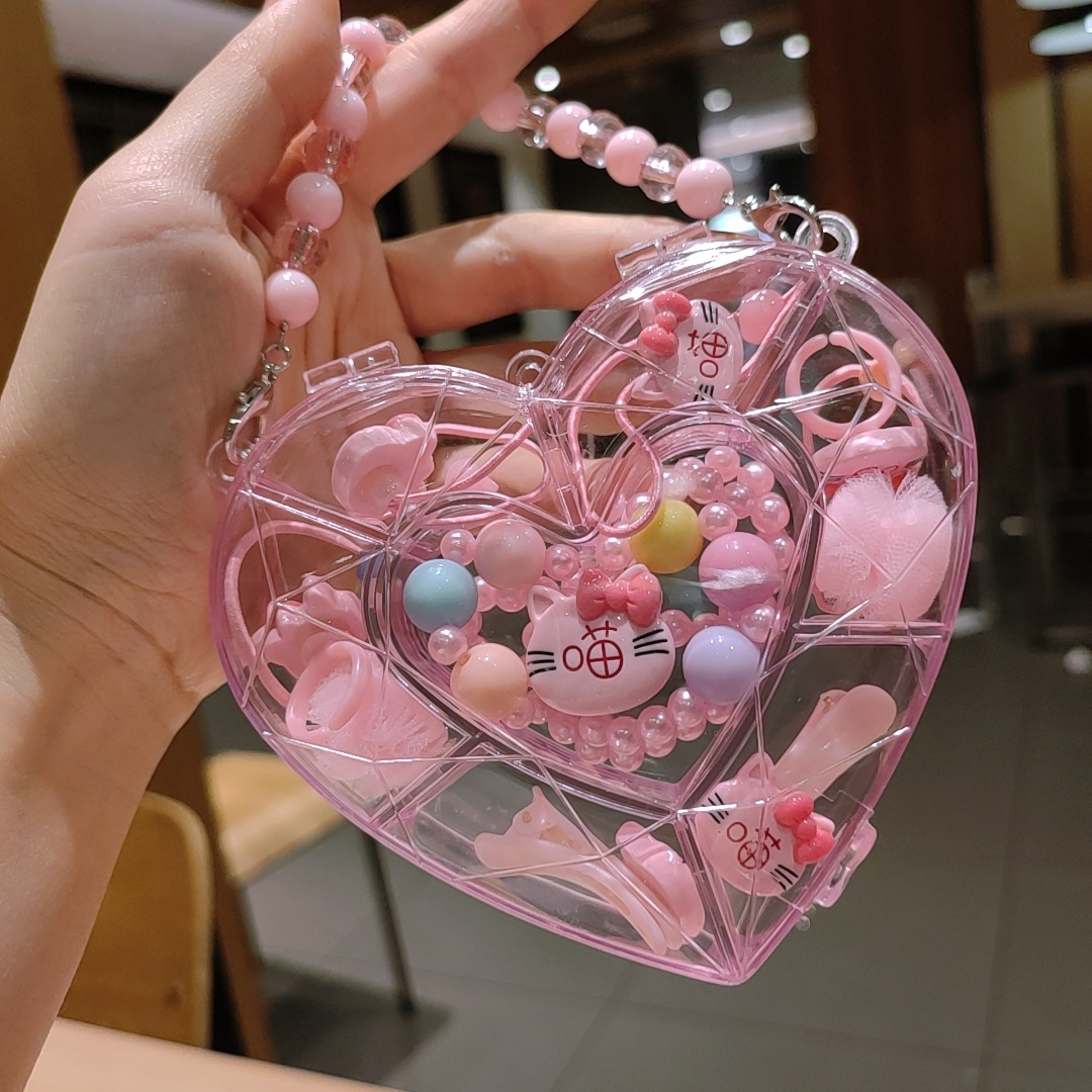 Picture of Children's jewelry baby cartoon cute fruit pendant bracelet suit birthday gift box in stock wholesale
