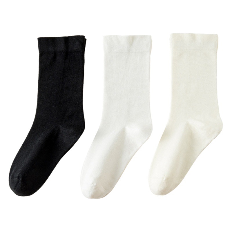 Women's Autumn Slouch Socks, Maternity Socks, Breathable and Odor-Resistant Mid-Calf Socks, White Socks, Mid-Calf Socks, Zhuji Socks