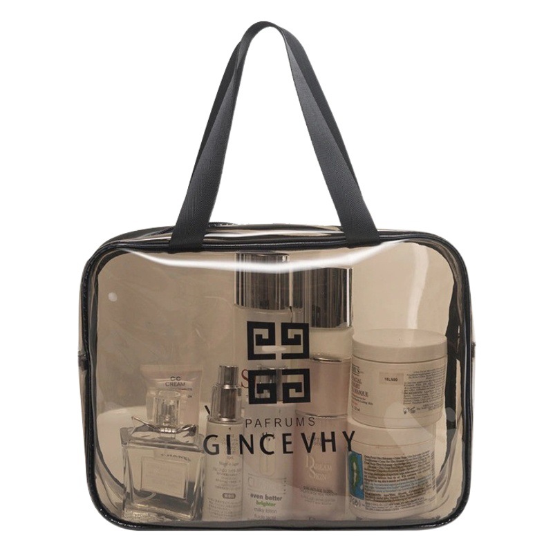 Pvc Transparent Cosmetic Bag Toiletry Bag Travel Satchel Cosmetics Bag Waterproof Large Capacity Satchel Cosmetic Bag Cosmetics Bag