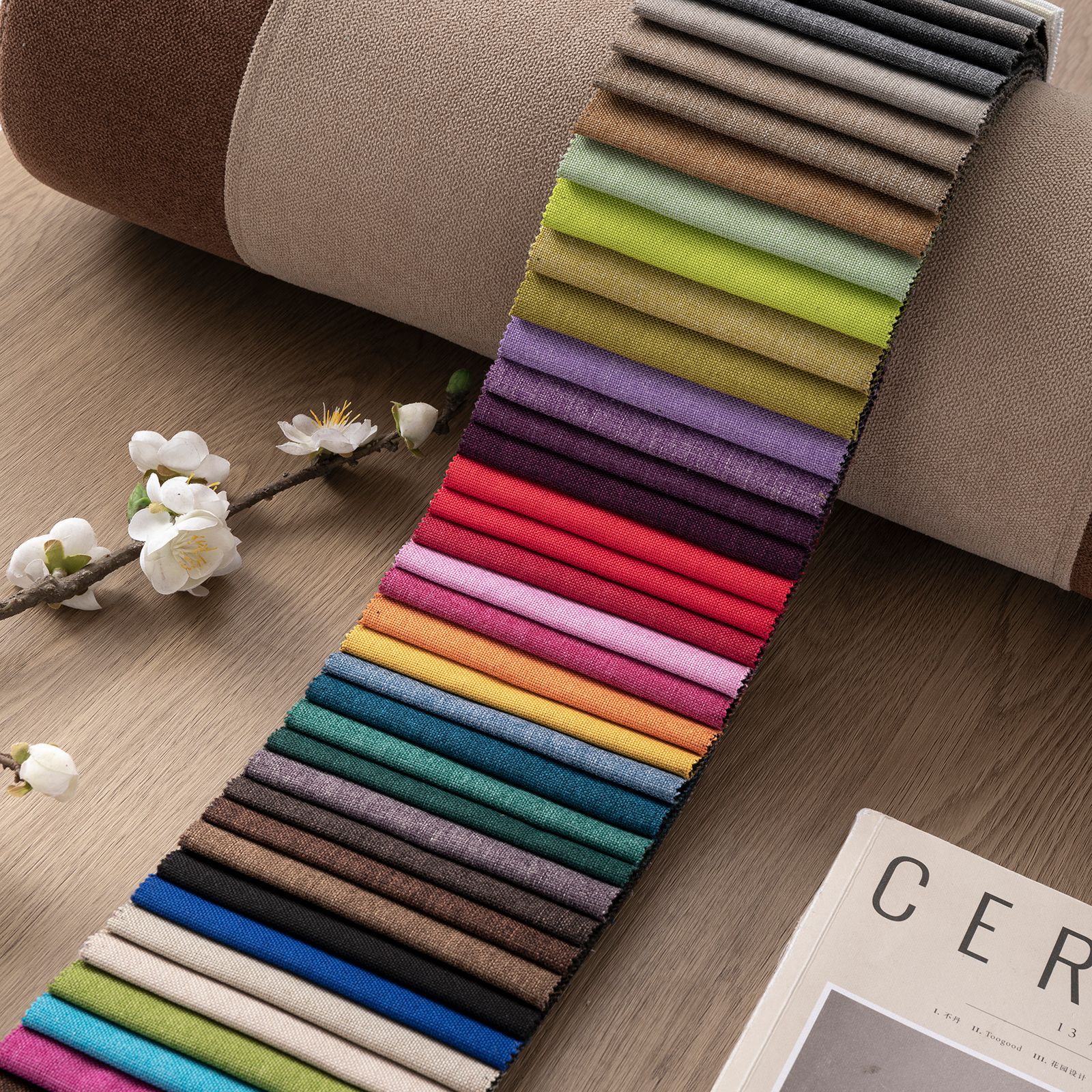 Sofa Fabric Fine Linen Oxford Linen Thickeneded Sofa Cloth Cushion Cushion Sofa Cover Fabric Engineering Cloth Luggage Cloth