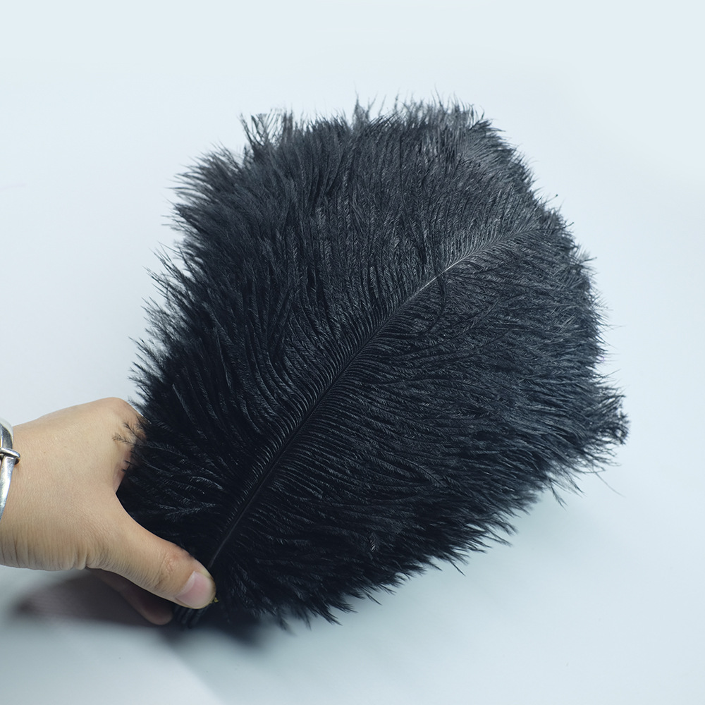 Picture of Color in stock 20-25cm ostrich feather flower home flower arrangement wedding decoration accessories ostrich feather wholesale