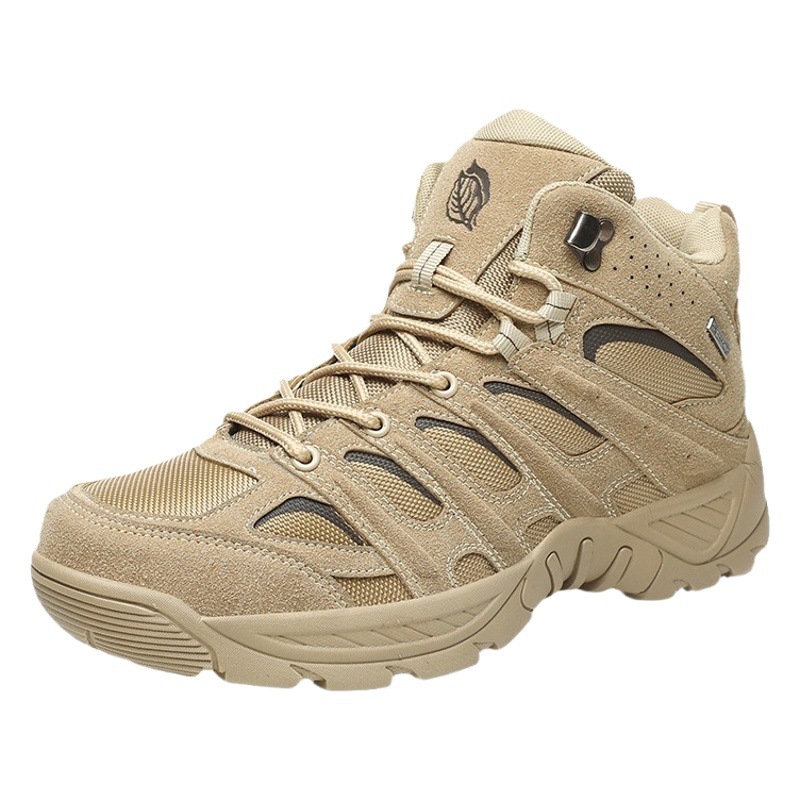 Military Boots Men's Large Size Combat Boots Desert Boots Mountaineering Shoes Large Size Men's Shoes Non-Slip Wear-Resistant Outdoor Training Shoes