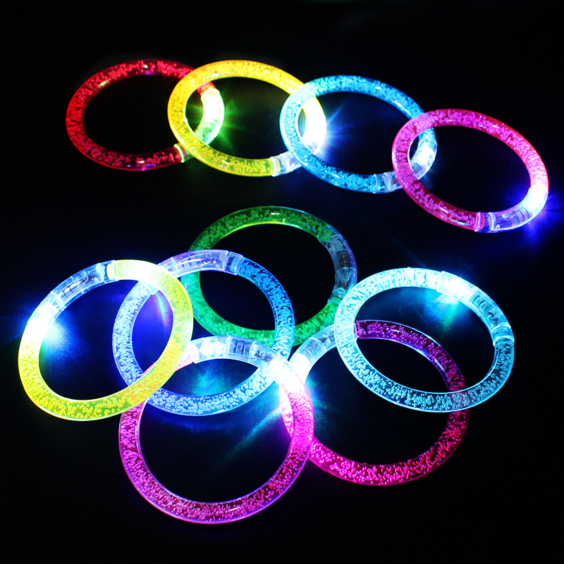 Picture of Acrylic flash bracelet electronic LED luminous bracelet bubble bracelet stall hot selling luminous toys wholesale