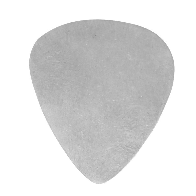 Picture of Stainless steel pick metal pick guitar pick electric guitar heart-shaped shrapnel pattern-free pick pick string PK