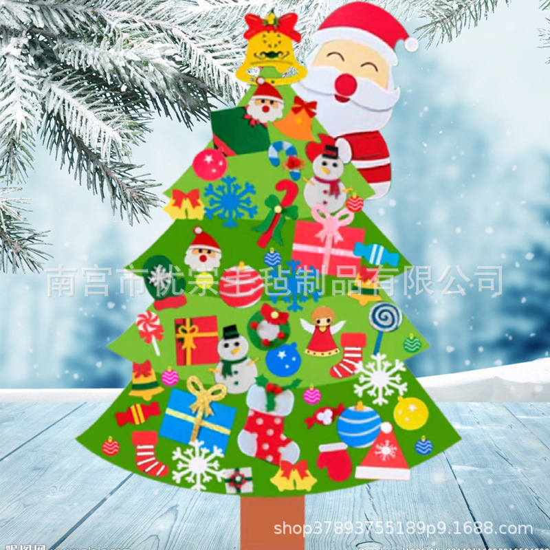 Picture of In stock cross-border felt Christmas tree three-dimensional diy Christmas tree splicing Christmas tree New Christmas decorations