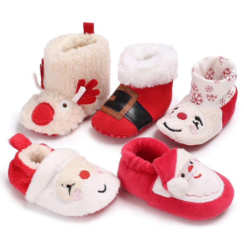 Picture of Christmas baby shoes baby shoes soft sole shoes baby shoes one-piece delivery