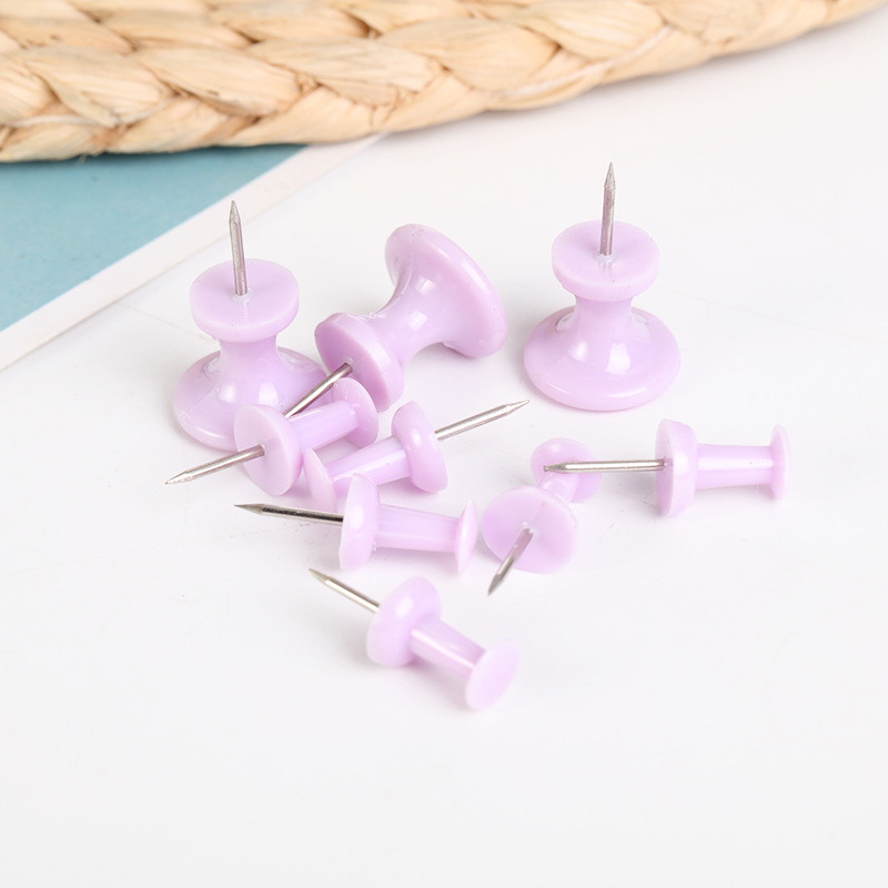 Home office supplies wholesale small fresh color fixed I-nails photo wall painting Cork tacks
