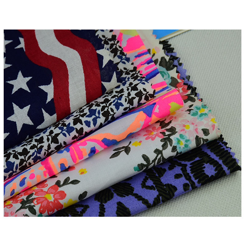 100cotton printed fabric cotton reactive printed plain cloth fashion women's shirt lining fabric bedding