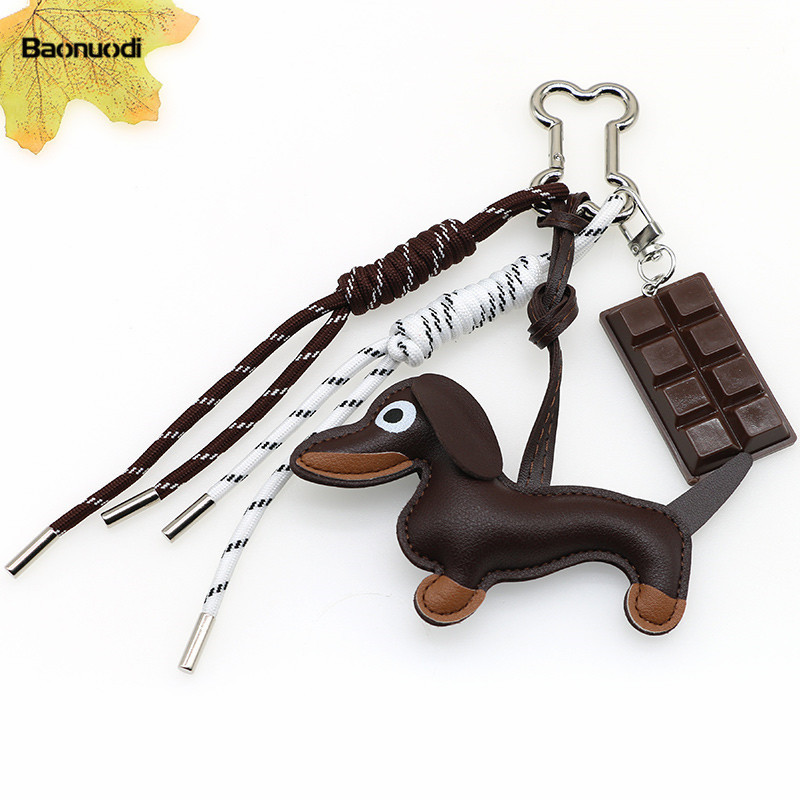 Picture of New Cartoon Personalized Keychain Bag Pendant Miu Series Dachshund Animal Shape Bag Pendant Decoration Wholesale