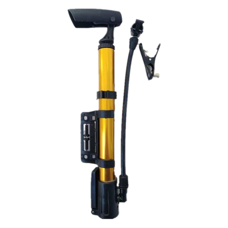 Bicycle portable pump bicycle equipment mountain road bike mini pump can be fixed