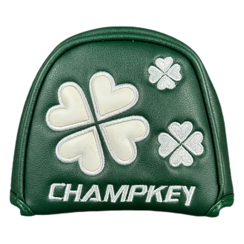 in stock four-leaf clover head cover with character semicircular square hat cover golf accessories