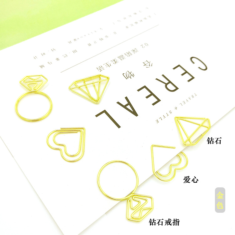 Picture of Animal shaped paper clip creative cherry blossom paper clip wholesale love letter paper clip factory spot direct sales