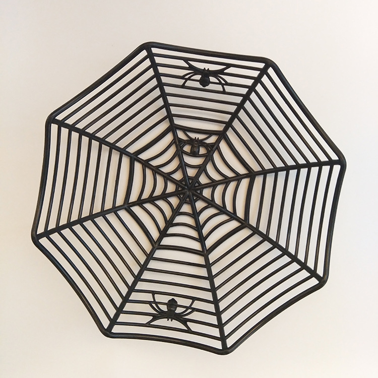 Picture of Spider Web Decoration Props Spider Halloween Gift Simulation Plastic Spider Toy Accessories Ghost Festival Fruit Basket