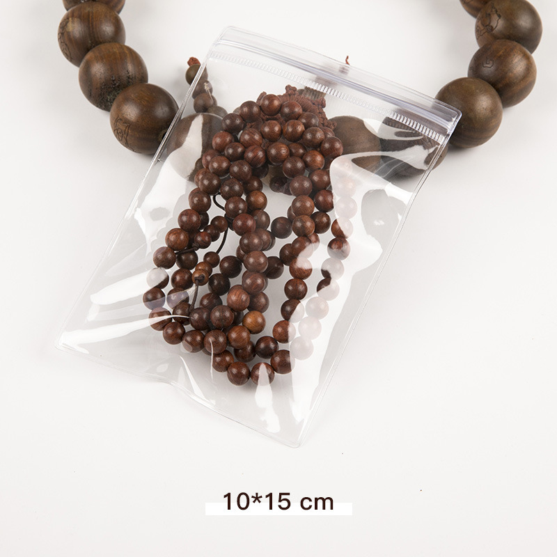 Picture of PVC transparent jewelry sealed bag earrings jewelry storage bag jewelry text play hand string self-sealing bag packaging bag manufacturers