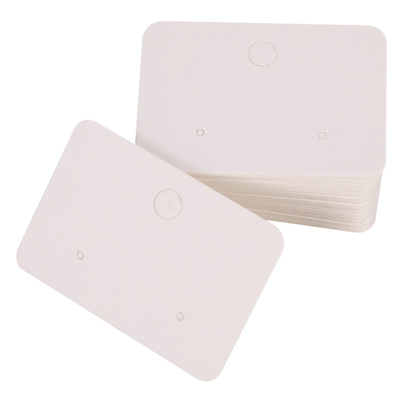 Blank simple earrings earrings cardboard jewelry packaging card high in stock wholesale earrings diy display plate
