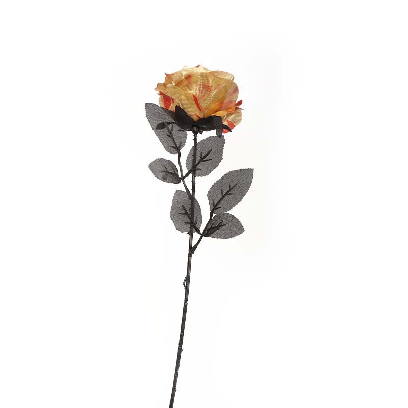 Picture of Artificial rose photography props Flower Gothic style dark red decorative ornaments black platinum rose wedding planning flower arrangement