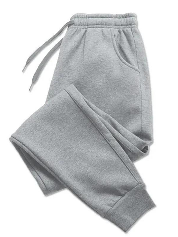 Picture of Cross-border Amazon wish Europe and the United States foreign trade 2024 autumn and winter new fleece-lined loose casual high waist toe pants