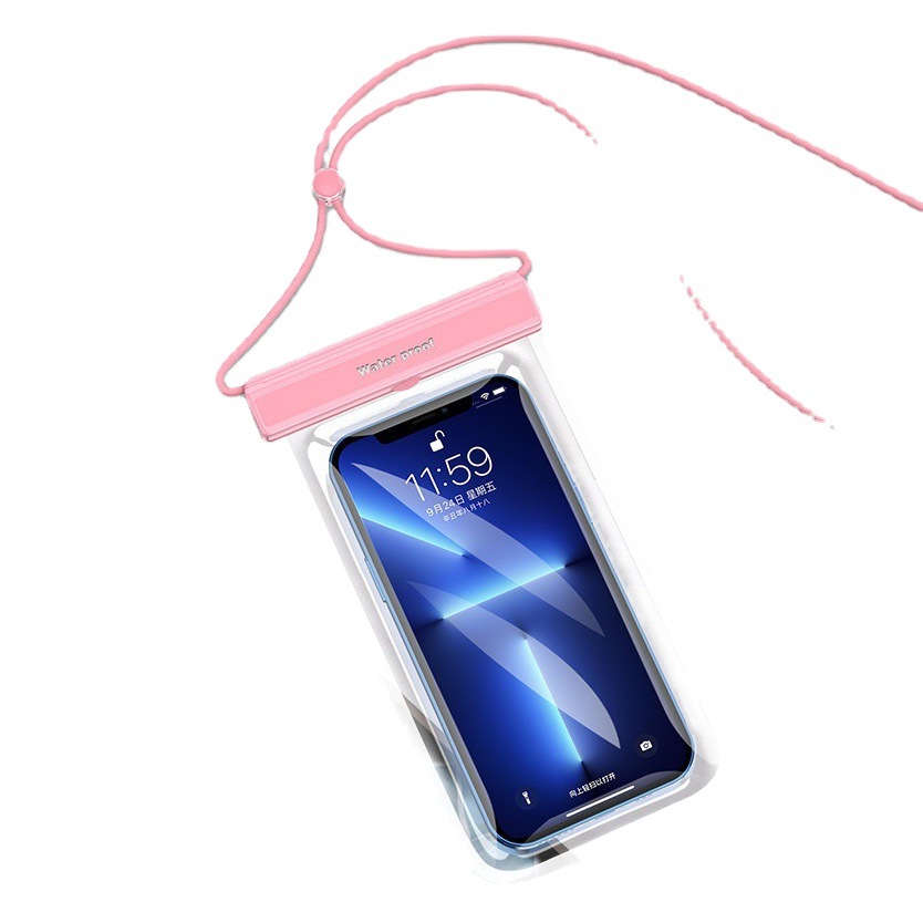 tpu touch screen dustproof waterproof mobile phone bag transparent mobile phone waterproof case universal swimming diving mobile phone waterproof bag