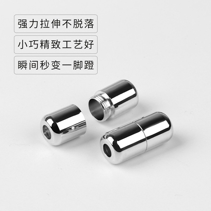Picture of Elastic Lazy-Free Shoelaces Children's Round Elastic Metal Capsule Buckle Shoelaces