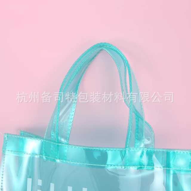 Picture of Spot PVC high-grade clothing duty-free shop plastic handbag cosmetic gift packaging bag can be printed logo