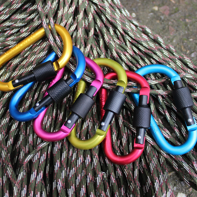 Cross-border special for Army eagle color Big D Buckle aluminum alloy thickened thickened carabiner outdoor camping backpack lock