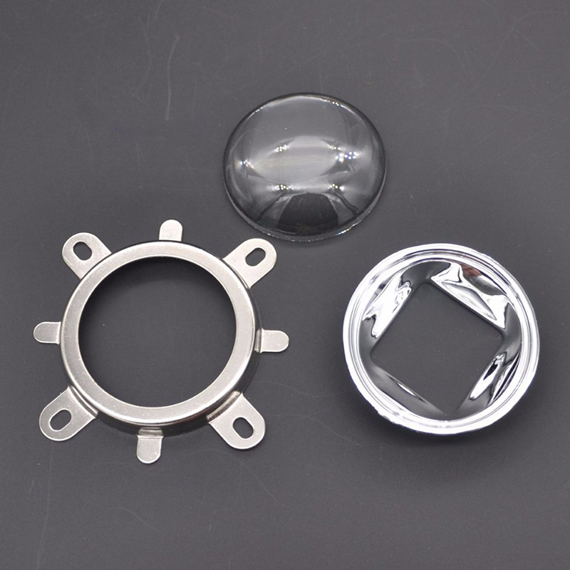 High power LED20-100W lamp bead lens 44mm optical glass lens 50mmcob lamp plano-convex small lens