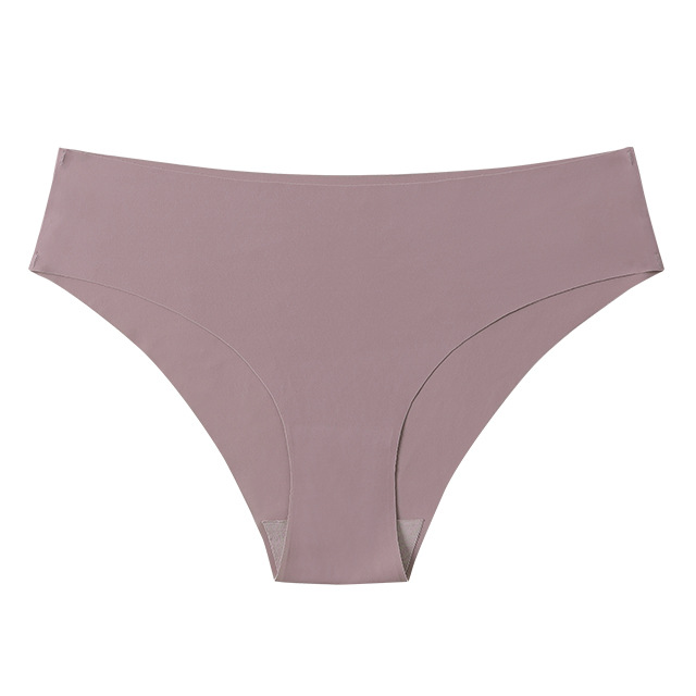 Picture of Cross-Border Seamless Ice Silk One-Piece Girls' Underwear European and American Large Size Pure Cotton Crotch Breathable Women's Briefs Wholesale