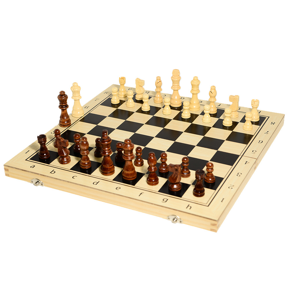 29/34/39cm multi-size magnetic wooden chess foldable table games chess and card games entertainment interaction
