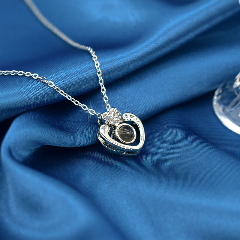 Picture of Titanium Steel Japanese and Korean Peach Heart Series New Necklace for Girlfriend, Generous, Simple, Light and Luxurious, Fashionable Necklace