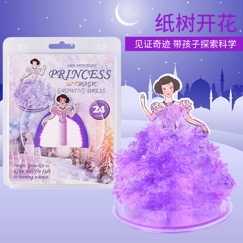 Picture of Magic Christmas Tree Paper Tree Blossoms Long Snowflakes Magic Watering Growth Crystallization Colorful Christmas Gifts