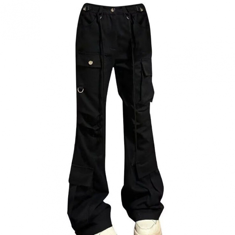 American Niche Retro Sparkle Pants Children Spring and Autumn 2024 New Casual All-match Pocket Horn Covers