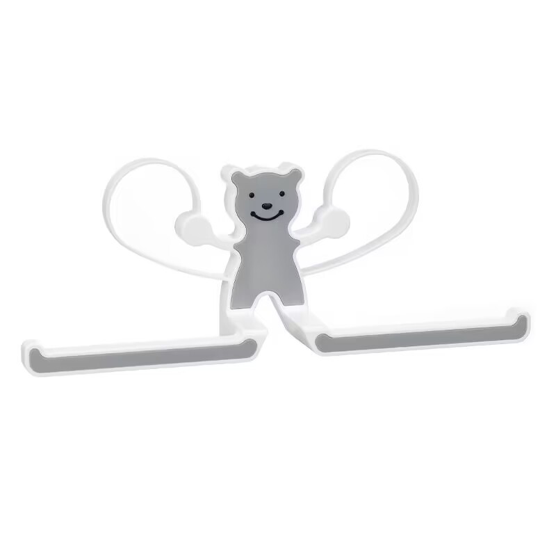 Picture of Punch-free clothes hanger storage balcony clothes hanger clip hook storage tissue towel storage washing machine rack