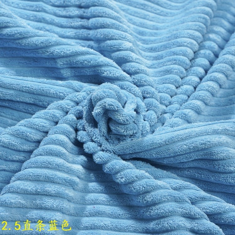 Wholesale In-Stock Corduroy Blue 2.5 Thick Corduroy Toy Pet Bed 2.5 Ribbed Corduroy
