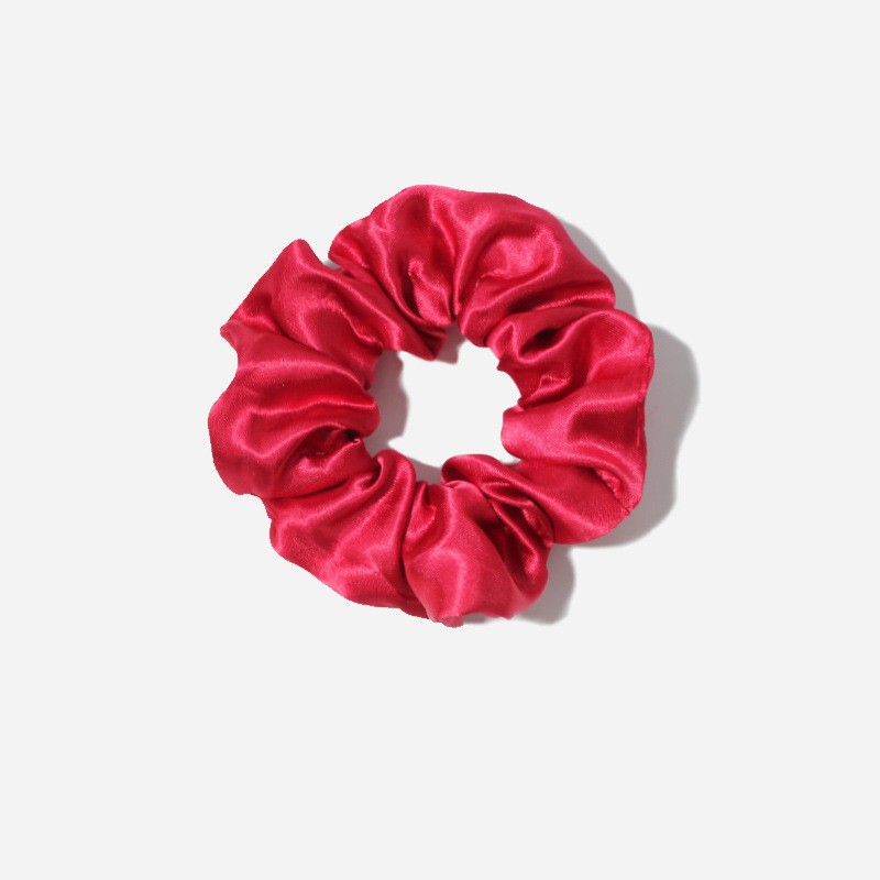 Picture of European and American Cross-Border Solid Color Large Intestine Hair Ring Foreign Trade Style Satin Head Flower Korean Style Headband Hair Accessories Head Rubber Band Wholesale
