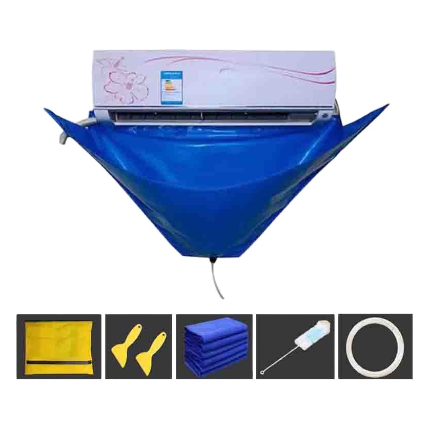 Air conditioner cleaning cover waterproof anti-fouling wall cleaning air conditioner anti-fouling drainage cover cleaning air conditioner water bag waterproof cover