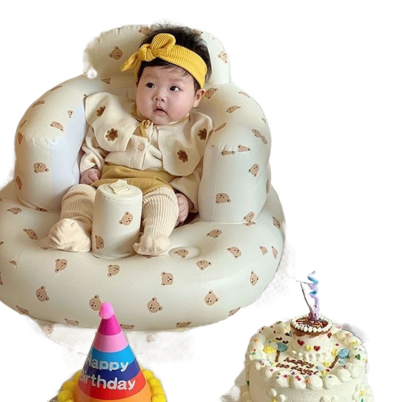 Picture of Baby Learning Chair Baby Inflatable Sofa Learning Sitting Artifact Children's Anti-fall Training Chair Multifunctional Learning Chair Dining Chair