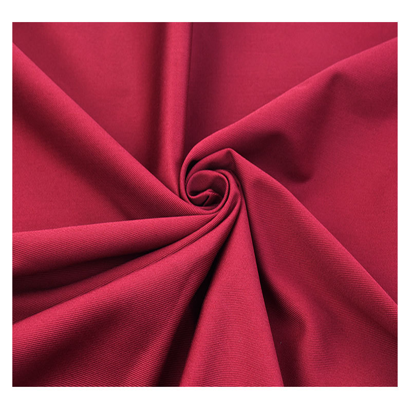 Yarn-Dyed Fabric 21*21 Cotton Fabric in Stock, Bright Red 198g, Suitable for Workwear, Fashion, and Casual Pants
