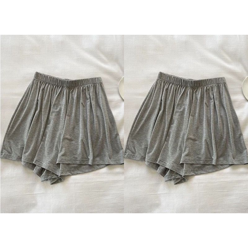 Picture of Modal Cotton Women's Shorts Spring and Summer Sports Leisure Home Fart Curtain Loose Outer Wear High Waist Wide Leg Pajama Pants Thin
