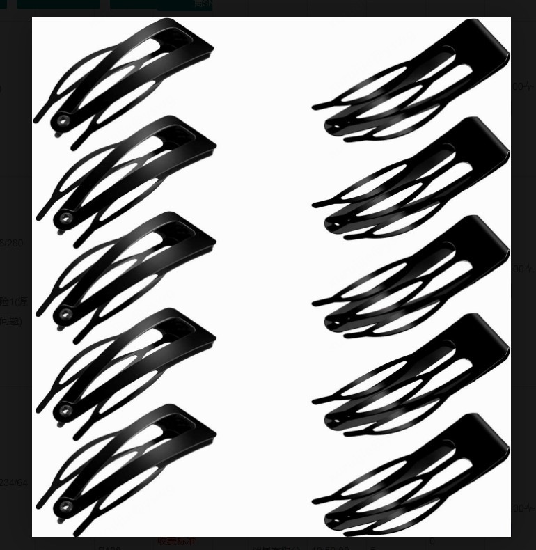 Picture of Star's Same Hairpin Small Clip Internet Celebrity Bb Clip Girl Bangs Comb Cute Hair Comb Metal Snap Hairpin