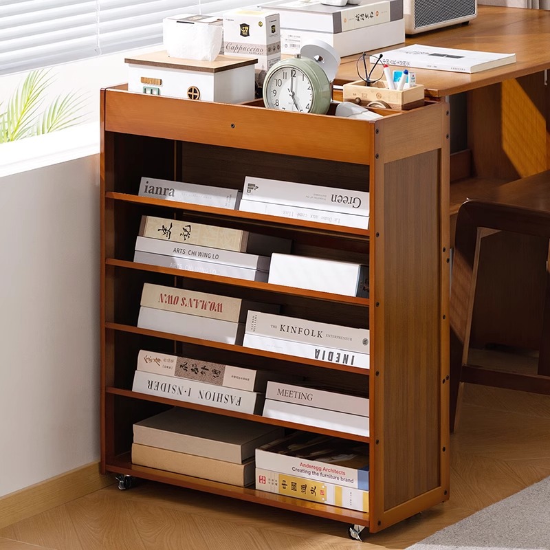 Simple Bookshelf Floor-Standing Bookcase Kidsren's Reading Area Picture Book Rack Wall Storage Rack Living Room Home Storage Storage Rack