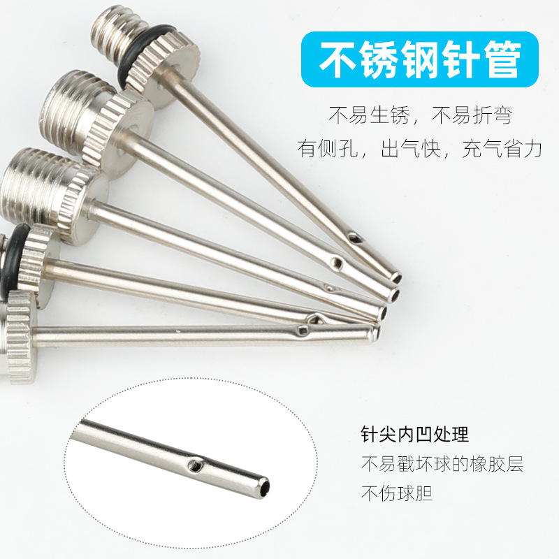 Picture of Stainless steel ball pump needle is suitable for American mouth British mouth inflatable ball needle air needle basketball football volleyball and other inflatable pump
