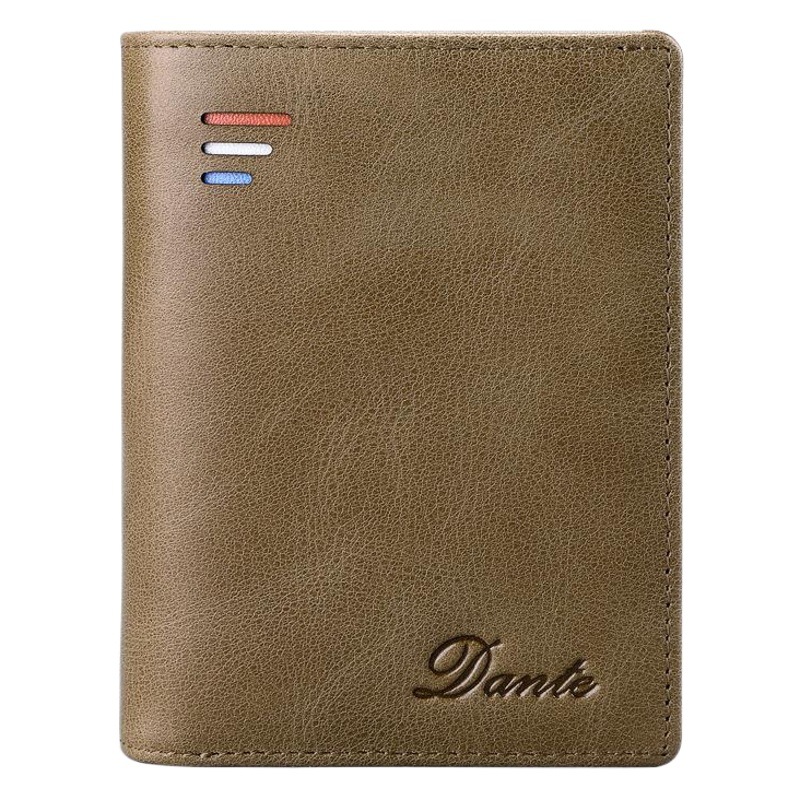 Dante Men's Wallet Short RFID Anti-theft Brush Change Zipper Wallet Large Capacity Card Bag Japanese and Korean Foreign Trade