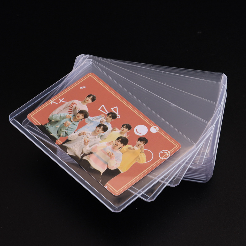Picture of B8 Card Holder Double-Sided Transparent Hard Rubber Sleeve Photo Card Protection Hard Card Sleeve Idol Star Album 3inch